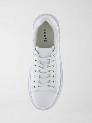 Sneakers Basse da Donna Bianche FMJAVI LEA12 WHITE GUESS 