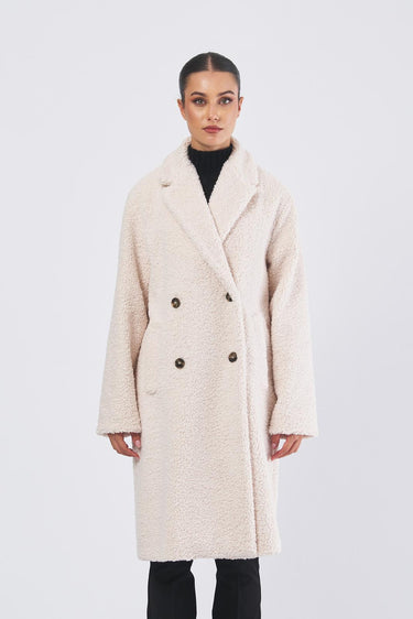 Cappotto PRESIDE 252590602 jersey bouclè PRESIDE 252590602 001 BURRO EMME MARELLA 