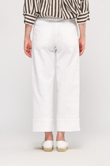 Garment-dyed stretch cotton bull trousers PD0117220658