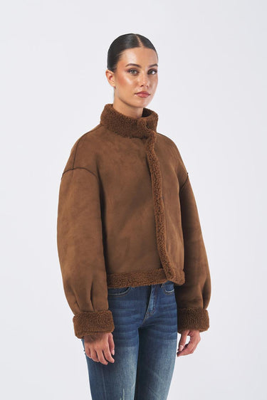 Capospalla reversibile ecocamoscio VICENZA 252545603 VICENZA 252545603 002 COGNAC EMME MARELLA 