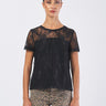 T-shirt FORMA 252197605 pizzo disegno floreale FORMA 252197605 006 NERO PENNY BLACK 