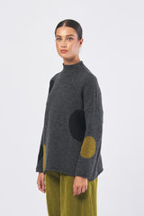 Maglia K112TP collo camino K112TP ANTRACITE/NERO NEIRAMI