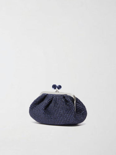 Borsa Pasticcino Bag piccola effetto rafia WKAPALMAS 26155111156 003 NAVY WEEKEND 