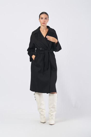 Cappotto RESINA 25250161026 pura lana RESINA 25250161026 013 NERO WEEKEND