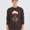 Maglia D81057 intarsio D81057 MORO ECO 