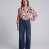 Jeans Bellflower Wide Fit W6RA82 D3Y0L SAPPHIRE CLEAN GUESS 