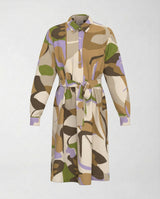 Abito Emme Marella Emmolmo in Popeline Stampato EMMOLMO 261522106 001 MACRO SABBIA EMME MARELLA 