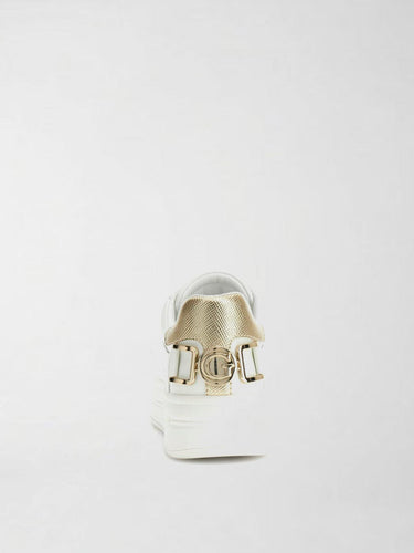 Sneaker Basse Donna Wesli Bianche FLPWES ELE12 WHITE GOLD GUESS 