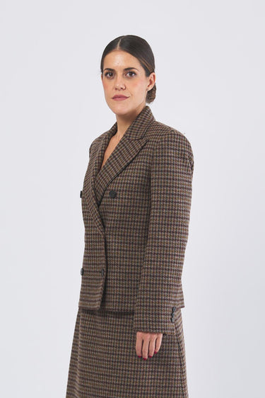 Blazer GERUSIA 25250460326 eff. shetland GERUSIA 25250460326 001 PIED DE POULE WEEKEND 