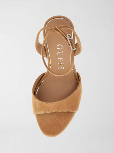 Sandali in suede Hitten FLPHIT SUE03 BROWN GUESS 