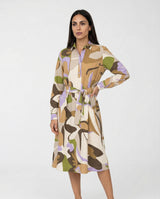 Abito Emme Marella Emmolmo in Popeline Stampato EMMOLMO 261522106 001 MACRO SABBIA EMME MARELLA 