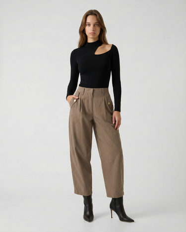 Pantaloni Denise Regular Fit W6RB08 WJ692 G1EC WALNUT SHELL GUESS 