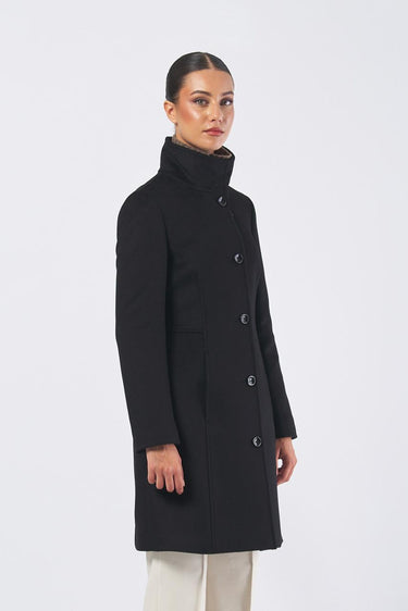 Cappotto LIZ 2521016013 drap lana LIZ 2521016013 010 NERO PENNY BLACK