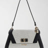 Borsa a Spalla Karnilla Elegante da Donna profili nero HWAG97 19190 NATURAL/BLACK GUESS 