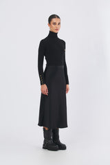 Abito AM06B56E2 di maglia AM06B56E2 110 NERO ELISABETTA FRANCHI 