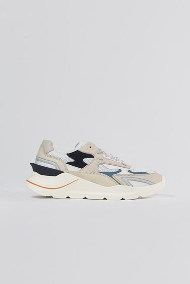 Scarpa fuga jaquard M401-FG-JQ-WL-WL M401-FG-JQ-WL-WL WHITE-BLUE D.A.T.E. 