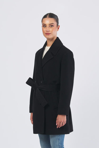 Cappotto ERSILIA 252301608 drap lana cachemire ERSILIA 252301608 003 NERO MARELLA