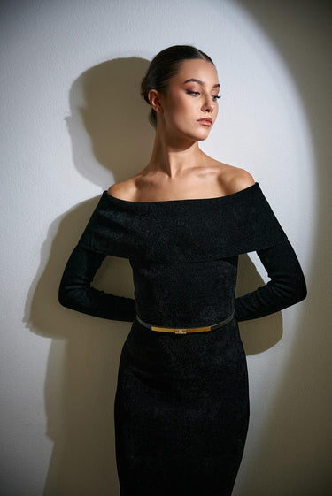 Abito AM34S57E2 di maglia AM34S57E2 110 NERO ELISABETTA FRANCHI 