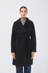 Cappotto CORTE 25250160626 drap di pura lana CORTE 25250160626 013 NERO WEEKEND