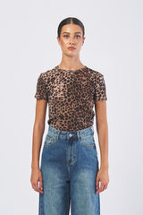 T-shirt NIC 252397604 j. tulle unito e stampato NIC 252397604 008 NATURALE STAMPA MARELLA 