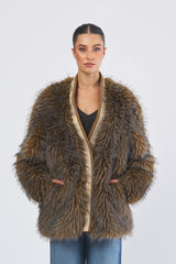 Giacca PACCI c/bordi in maglia PACCI 0615 TABACCO NENETTE