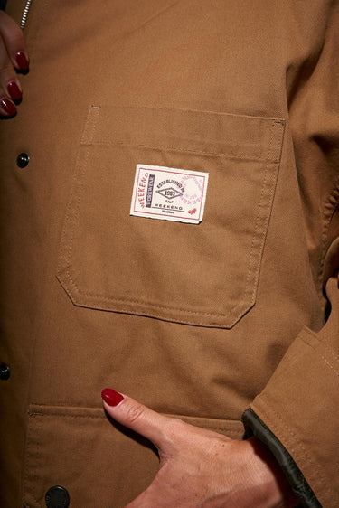 Giacca BOZEN 25254860526  canvas puro cotone BOZEN 25254860526 003 CAMMELLO WEEKEND