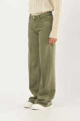 Jeans W5RA96 WFD53 palazzo W5RA96 WFD53 G831 LICHEN LEAF GREEN GUESS 