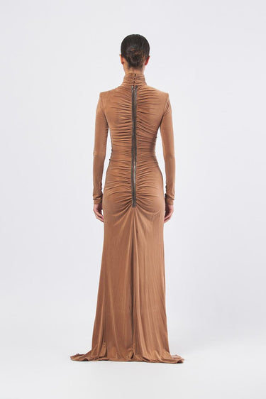 Abito ABR0957E2 ABR0957E2 EC1 BROWN SUGAR ELISABETTA FRANCHI 