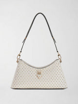 Borsa a tracolla Patsie con borchie HWZE99 19180 OFF WHITE GUESS