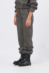 Pantalone TURBIGO 252313608 diagonale misto lana effetto tweed TURBIGO 252313608 001 MARRONE/BEIGE MARELLA