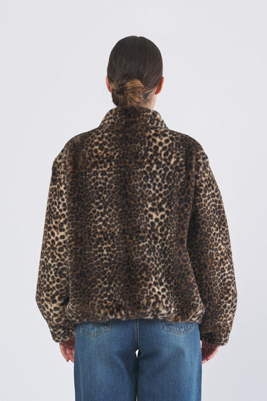 Capospalla EVA 252245601 jersey effetto pelliccia EVA 252245601 001 BROWN PENNY BLACK