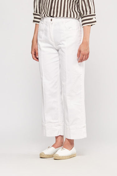 Garment-dyed stretch cotton bull trousers PD0117220658