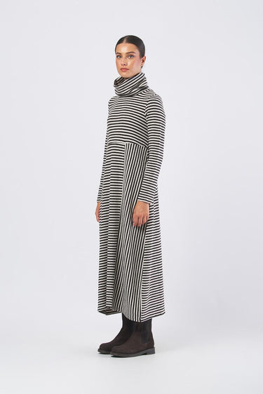 Abito lungo collo alto D008MS D008MS CIOTTOLO NEIRAMI