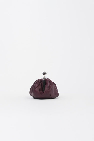Pochette PRATI 25255162046 nappa lucida PRATI 25255162046 074 BURGUNDY WEEKEND
