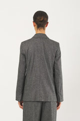 Blazer CALATE 252504607 flanella leggera misto lana CALATE 252504607 006 BIANCO/NERO EMME MARELLA 