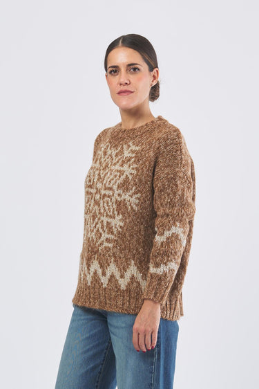 Maglia CIAD 2521366513 jacquard piazzato in mouline CIAD 2521366513 005 FIOCCO PENNY BLACK