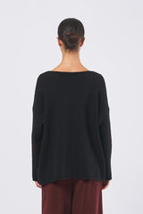 Maglia K113TP scollo barca K113TP NERO/GRIGIO/COGNAC NEIRAMI