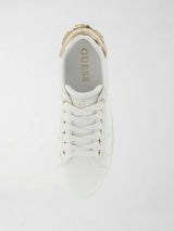 Sneaker Basse Donna Wesli Bianche FLPWES ELE12 WHITE GOLD GUESS 