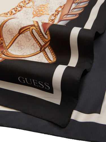 Foulard Donna Kefiah Stampa Grafica Bordeaux/Beige AW5444 POL01 BLACK GUESS 