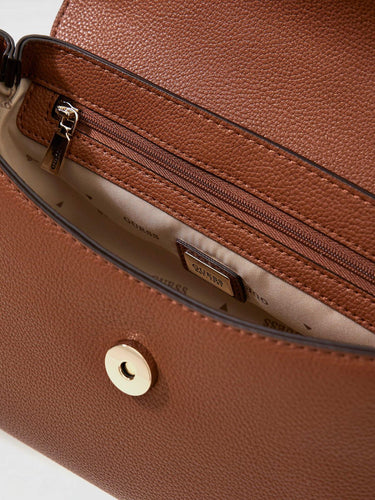 BORSA A MANO EVIE CON TRACOLLA REGOLABILE HWBG96 64200 COGNAC GUESS 