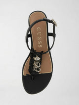 Sandalo Donna Elegante con Dettagli per l'Estate FLJTXX ELE03 BLACK GUESS 