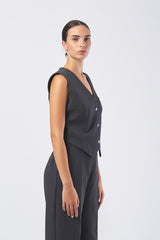 Gilet joandra W5BH51 W2402 G912 DARK GREY MELANGE GUESS