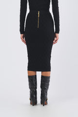 Gonna GK20B56E2 di maglia GK20B56E2 110 NERO ELISABETTA FRANCHI