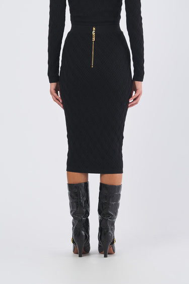 Gonna GK20B56E2 di maglia GK20B56E2 110 NERO ELISABETTA FRANCHI