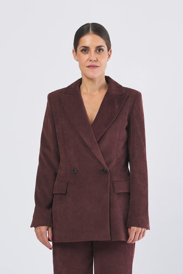 Blazer TOPAZIO 2525046102 velluto a coste stretch TOPAZIO 2525046102 004 BORDEAUX EMME MARELLA 