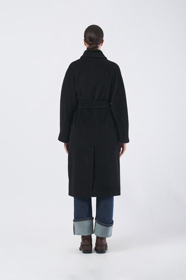 Cappotto ENGLISH 252301614 beaver pure lana vergine ENGLISH 252301614 006 NERO MARELLA 