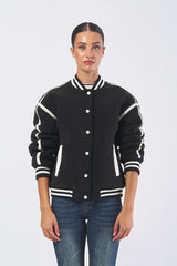 Bomber V5BL05 W0460 V5BL05 W0460 A996 JET BLACK GUESS ATHLEISURE DONNA