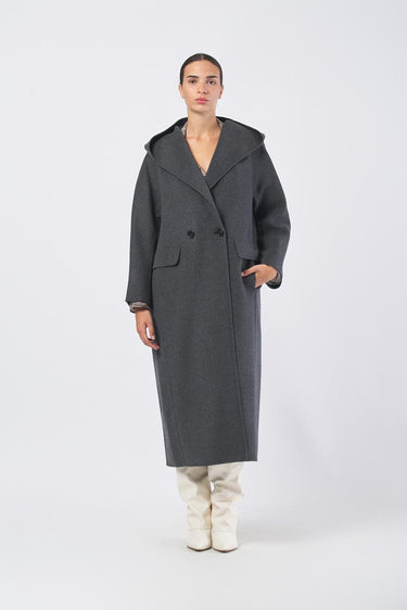 Cappotto CASSIA 25290160336 drap pura lana CASSIA 25290160336 080 URBAN GREY MAX MARA 