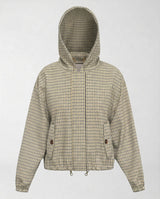 Giubbino Emme Marella Zamia Ampio con Cappuccio EMMZAMIA 261512101 004 CHECK BURRO/NERO/CAMMELLO EMME MARELLA 