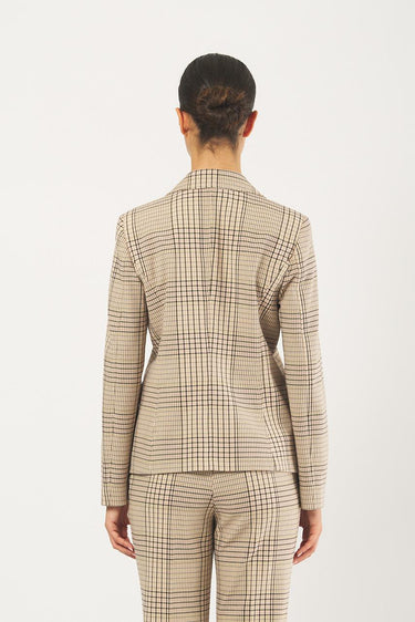 Giacca NUIT1 252504613 gabardine bistretch tinto filo fantasia NUIT1 252504613 003 CHECK PICCOLO EMME MARELLA 